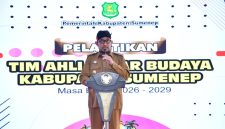 Bupati Sumenep Dr. H. Achmad Fauzi Wongsojudo, SH, MH Di Acara Pelantikan Tim Cagar Budaya Sumenep di Pendopo Agung Keraton Sumenep, Selasa (05/05/2026)