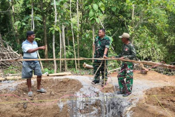 Dandim 0827/Sumenep Pastikan Kualitas Jembatan Perintis Garuda, Progres Masuk Tahap Krusial