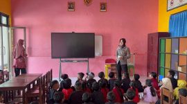 Satlantas Polres Sumenep Tanamkan Budaya Tertib Lalu Lintas Sejak Dini Lewat Program Polisi Sahabat Anak