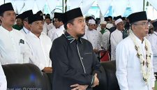 Bupati Sumenep Dr H Achmad Fauzi Wongsojudo SH MH Diacara Pelantikan PCNU Kabupaten Sumenep di Ponpes Alkarimiyah Braji, Sabtu (16/05/2026)