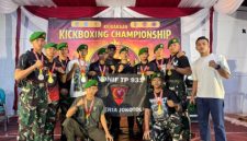 Yonif TP 931/KJ Borong 10 Medali di Kick Boxing Championship 2026 di Pacet Mojokerto