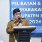Wabup KH Imam Hasyim, SH, MH di Acara Kegiatan sinkronisasi program HCML berlangsung di Hotel D’Bagraf Sumenep, Selasa (19/05/2026)