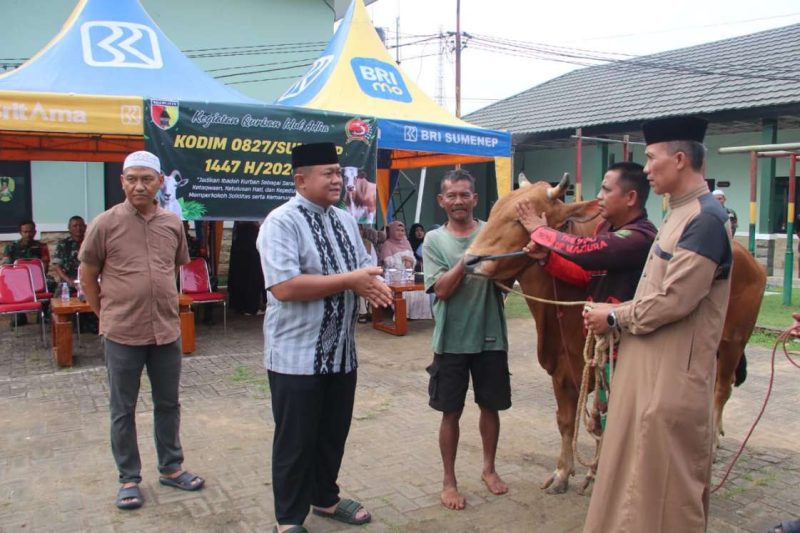 Kodim 0827/Sumenep Gelar Kurban Iduladha 1447 H, Wujud Kepedulian TNI kepada Masyarakat, Rabu (27/05/2026)