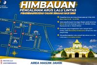 Rekayasa Lalu Lintas di Area Masjid Jamik Selama Pemberangkatan Haji