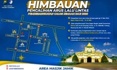 Rekayasa Lalu Lintas di Area Masjid Jamik Selama Pemberangkatan Haji