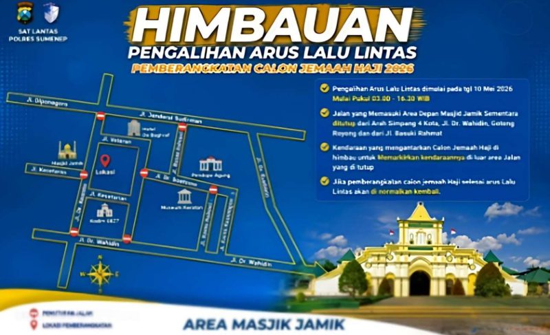 Rekayasa Lalu Lintas di Area Masjid Jamik Selama Pemberangkatan Haji