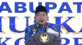 Wabup KH. Imam Hasyim SH MH di Musyawarah Kabupaten (Muskab) Korps Pegawai Republik Indonesia (KORPRI) Kabupaten Sumenep yang berlangsung di Pendopo Agung Keraton Sumenep, Selasa (12/5/2026).