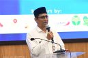 Sekdakab Sumenep Agus Dwi Saputra, S.Sos.,M.SI di Acara Resepsi Pelantikan dan Rakerda DPD KNPI Sumenep Periode 2026-2029 di Hotel Mizye, Rabu (13/05/2026)