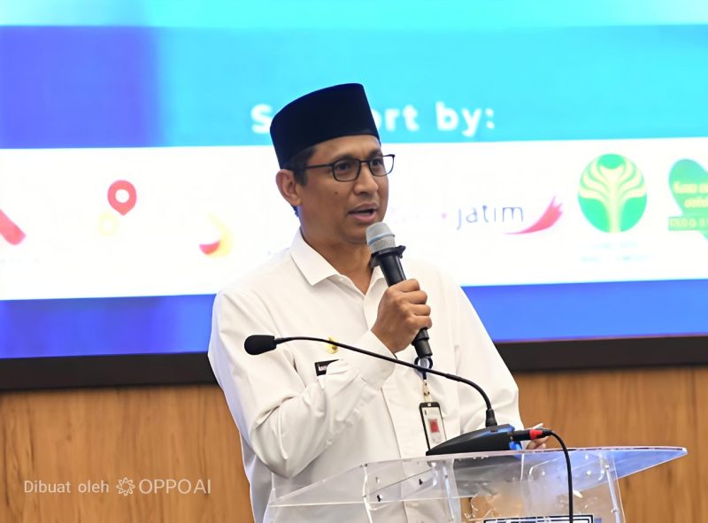 Sekdakab Sumenep Agus Dwi Saputra, S.Sos.,M.SI di Acara Resepsi Pelantikan dan Rakerda DPD KNPI Sumenep Periode 2026-2029 di Hotel Mizye, Rabu (13/05/2026)