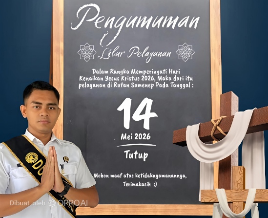 Hari Libur Nasional 2026, Rutan Sumenep Tutup Layanan Kunjungan dan Administrasi