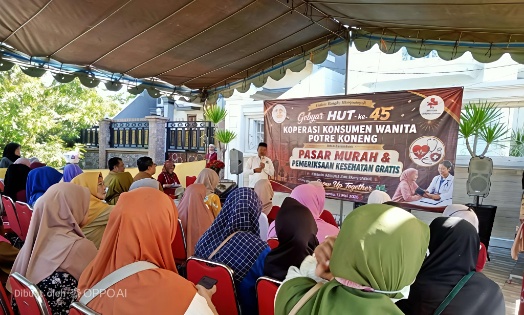 Koperasi Wanita Potre Koneng Sumenep Perkuat Ketahanan Pangan Lewat Pasar Murah dan Layanan Gratis