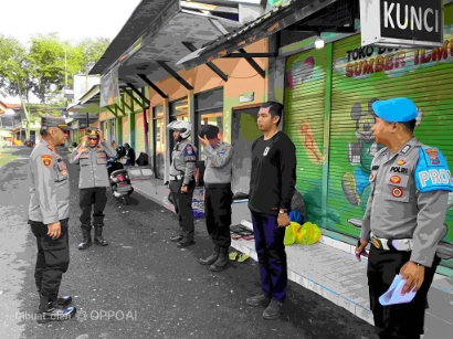 Suasana Pengamanan Hari Kenaikan Isa Al Masih oleh Polres Sumenep 