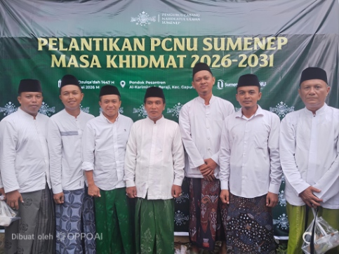 Ketua dan Sekretaris Serta Pengurus LWP PCNU Sumenep di Acara Pelantikan PCNU Kabupaten Sumenep di Ponpes Alkarimiyah Braji, Sabtu (16/05/2026)