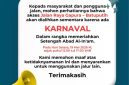 Jalan Raya Gapura–Batupitih Dialihkan Sementara, Karnaval Setengah Abad Al-In’am Digelar 19 Mei 2026