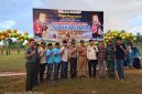 Suasana Peresmian Lapangan Sepak Bola Raden Soepeno resmi dibuka dan diresmikan di Desa Paseraman, Kecamatan Arjasa, K