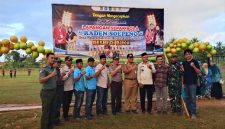 Suasana Peresmian Lapangan Sepak Bola Raden Soepeno resmi dibuka dan diresmikan di Desa Paseraman, Kecamatan Arjasa, K