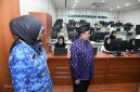 Wabup Sumenep KH Imam Hasyim, SH, MH didampingi Direktur RSUDMA Sumenep dr. Hj. Erliyati, M.Kes.