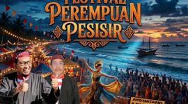 Pamflet Festival Perempuan Pesisir di Pantai Slopeng, Minggu (24/05/2026)