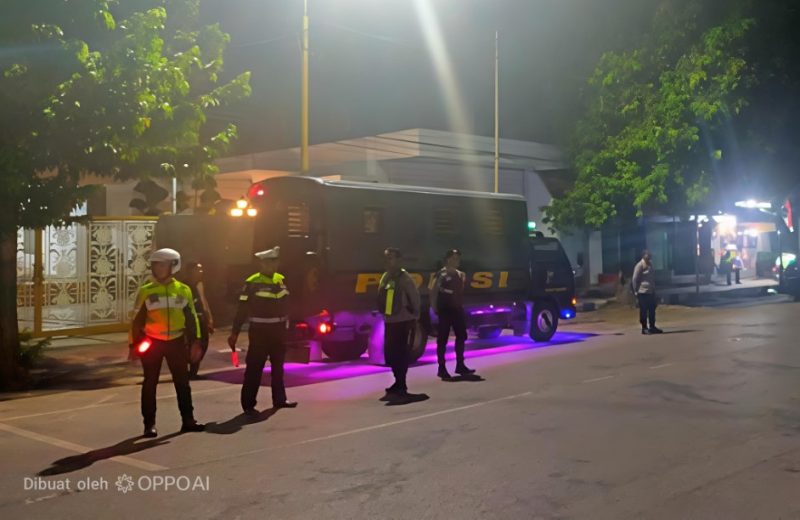 Patroli Tengah Malam, Polres Sumenep Sisir Jalan Rawan Balap Liar