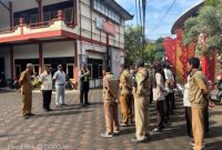 Apel Upacara Operasi Gabungan Samsat, Satlantas, Bapenda dan Jasa Rahardja Cabang Sumenep di Halaman Kantor Bapenda Sumenep, Senin (24/05/2026)