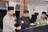 Kapolres AKBP Anang Hardiyanto, SIK, Bupati Sumenep Dr. H. Achmad Fauzi Wongsojudo, SH, MH, dan Dandim Letkol Inf Citra Persada di Acara Gema Takbir Idul Adha 1447 H, Selasa (26/05/2026) malam