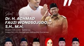 Fraksi PDI-P DPRD Sumenep Ucapkan Selamat Ultah untuk Bupati Achmad Fauzi, Hosnan Abrori: Pemimpin yang Selalu Hadir untuk Rakyat
