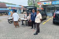 Kepala UPT PPD Sumenep Samtiono SH MH di Kegiatan Opgab Bersama Bapenda Dan Satlantas Polres Sumenep, Senin (24/05/2026)