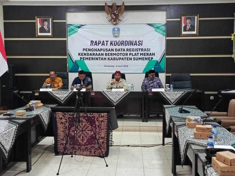UPT PPD Sumenep Gelar Rakor Penghapusan Data Kendaraan Plat Merah, Perkuat Tata Kelola Aset Daerah