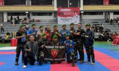 Dari Medan Tugas ke Ring Juara, Yonif TP 931/KJ Bersinar di Kejuaraan Kickboxing Piala Wali Kota Surabaya 2026