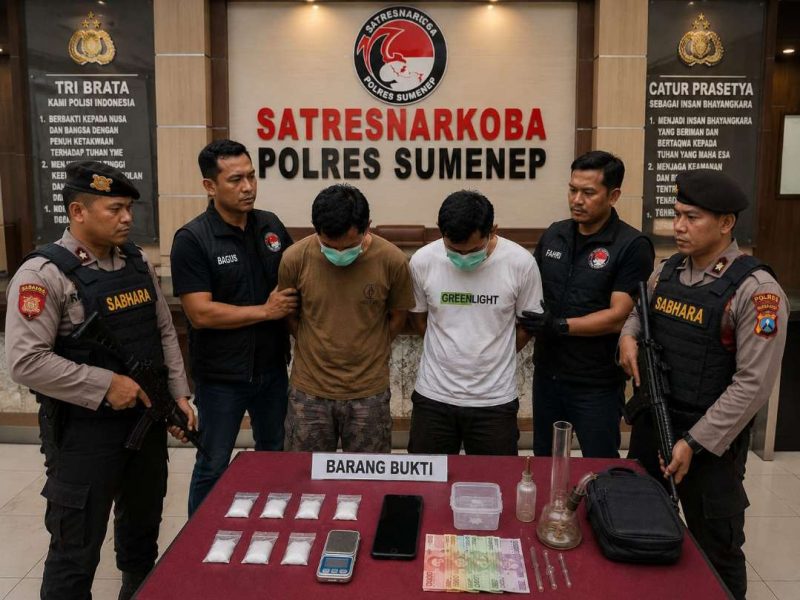 Ilustrasi Penangkapan Narkoba Oleh Polres Sumenep 