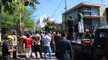 Suasana Pengamanan Polres Sumenep di Kantor Pengadilan Negeri Sumenep, Rabu (10/06/2026)