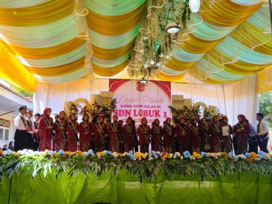 Suasana Perpisahan Kelas VI SDN LOBUK 1 Kecamatan Bluto, Sabtu (13/06/2026)