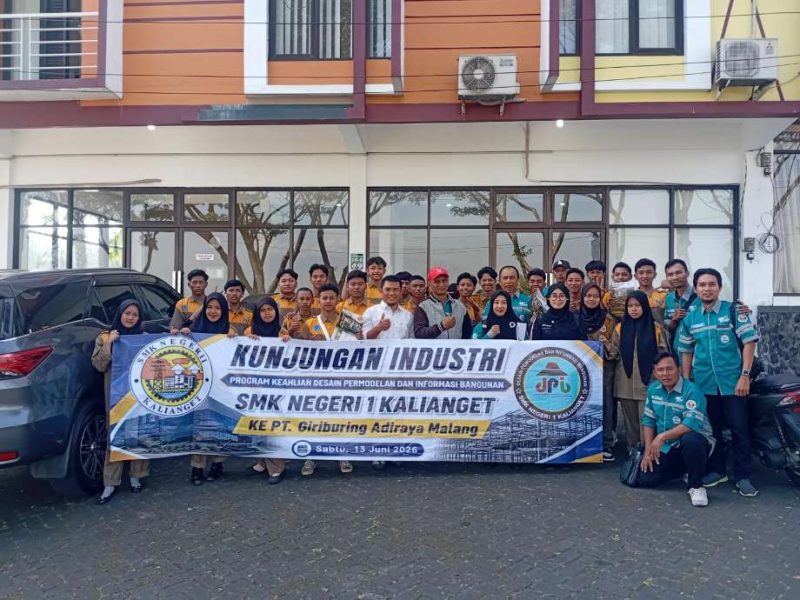 Kunjungan Industri DPIB SMKN 1 Kalianget di Malang, Bekali Siswa Hadapi Tantangan Dunia Konstruksi Modern