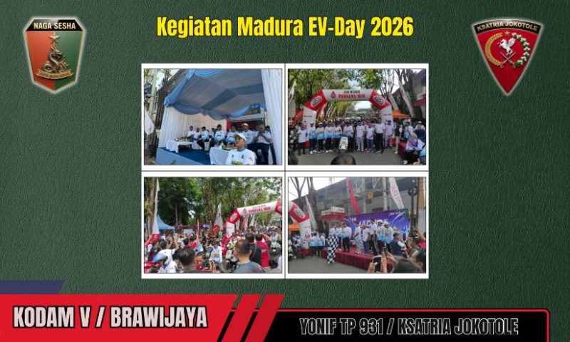 Hadiri Puncak Madura EV-Day 2026 Bersama Bupati, Danyonif TP 931/KJ Apresiasi Langkah Progresif Sumenep
