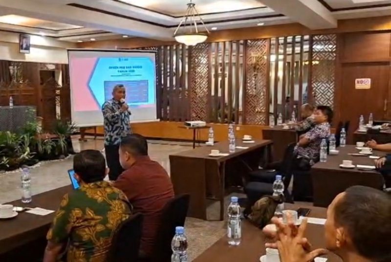 Kepala UPT PPD Sumenep Samtiono SH MH di kegiatan Capacity Building, Pelatihan dan Bimbingan Teknis Pengelolaan Pajak Opsen Pajak Kendaraan Bermotor (PKB) dan Bea Balik Nama Kendaraan Bermotor (BBNKB) Tahun 2026 yang berlangsung di Royal Hotel and Convention Center Tretes, Pandaan, Pasuruan, pada 4–6 Juni 2026.
