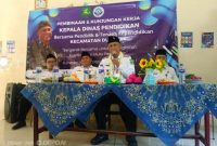 Kepala Dinas Pendidikan Kabupaten Sumenep, Moh. Iksan, ke Kecamatan Dungkek, Sabtu (10/5) pagi.
