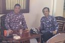 Kadiskominfo Indra Wahyudi dan Kepala Bidang Teknologi Informasi Diskominfo, Chairul Arif Hidayat