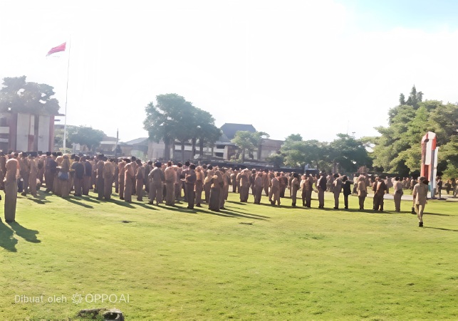 Suasana Apel Upacara Gabungan, Senin (15/06/2026)