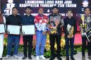 Bupati Sumenep Dr H Achmad Fauzi Wongsojudo SH MH Didampingi Kadisbudparopar Faruk Hanafi di Peluncuran logo resmi Hari Jadi Kabupaten Sumenep ke-758 di Pendopo Agung Keraton Sumenep, Sabtu (20/06/2026) malam