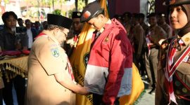 Wabup Sumenep Lepas Kontingen Pramuka ke Jambore Nasional 2026, Titip Misi Besar Jaga Nama Baik Daerah