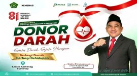 HUT Ke-81 RI, Kemenag Sumenep Ajak ASN Donor Darah, Abdul Wasid: Setetes Darah Menyelamatkan Kehidupan