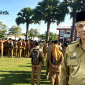 Kadisdik Sumenep H Moh Iksan S.Pd.,MT Dengan Latar Apel Upacara Gabungan 