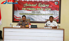 Wakapolres Sumenep Ikuti Verifikasi Sertijab Kasatker dan Kasatwil Polda Jatim