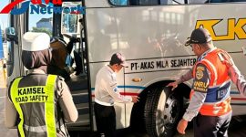 Jamin Keselamatan Penumpang, Satlantas Polres Sumenep Gelar Pemeriksaan Ketat Armada Bus di Terminal Arya Wiraraja