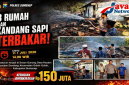 Si Jago Merah Melalap 3 Rumah dan Kandang Sapi di Guluk-Guluk Sumenep, Kerugian Capai Rp150 Juta