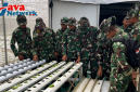 Tingkatkan Kualitas SDM Prajurit, Yonif TP 931/KJ Gelar Bimtek Hidroponik di Desa Kasengan