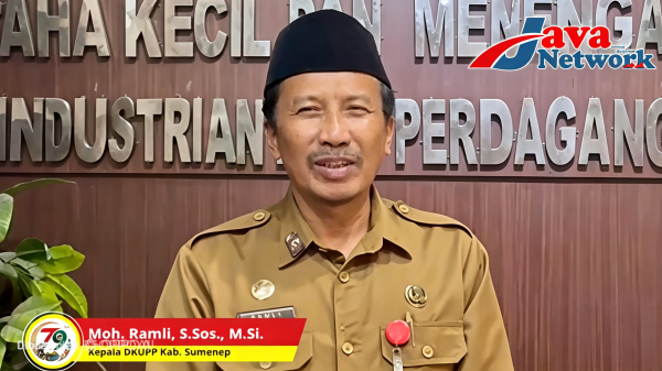 Kepala Dinas Koperasi, Usaha Kecil Menengah, Perindustrian dan Perdagangan (Diskop UKM dan Perindag) Kabupaten Sumenep, Moh. Ramli, S.Sos., M.Si,