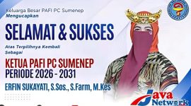 Nahkodai PAFI Sumenep Dua Periode, Erfin Sukayati Tegaskan Komitmen Tingkatkan Profesionalisme Farmasi
