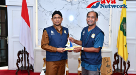 Sekdakab Sumenep Agus Dwi Saputra, S.Sos, MSI Bersama Salah Perwakilan RSKKA Unair Surabaya.
