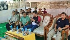 Camat Kalianget Hakiki Maulana Firmansyah Dan Ketua KORMI Imam Syafi'i SH di Acara Launching Kalianget Kampoeng Bal Budhi, Minggu (02/08/2026)